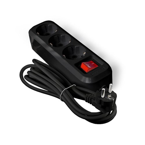 Удлинитель 3х3м с заземл. 16А IP20 S-303 ПВС 3х1 с выкл. черн. UNIVersal 2020 1819887 - фото 16672046