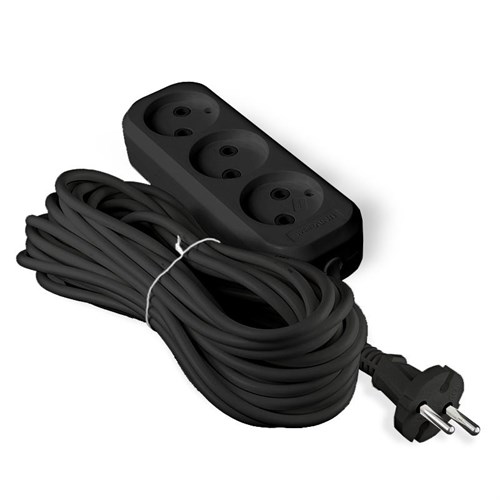 Удлинитель 3х5м без заземл. 6А IP20 У6-639М ПВС 2х0.75 черн. UNIVersal 2006 1819885 - фото 16672047