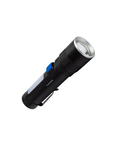 Фонарь аккумуляторный ручной 10Вт LED+2Вт COB LED zoom-линза Li-ion 18650 1800мА.ч корпус анодир. алюм. USB-шнур type C зажим для крепления КОСМОС KOC133Lit 1774776 - фото 16672187