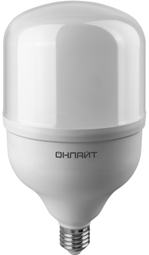 Лампа светодиодная высокомощная 82 907 OLL-T140-70-230-865-E27E40 70Вт 6500К холод. бел. E27/E40 5300лм 176-264В ОНЛАЙТ 82907 1356033 - фото 16672278