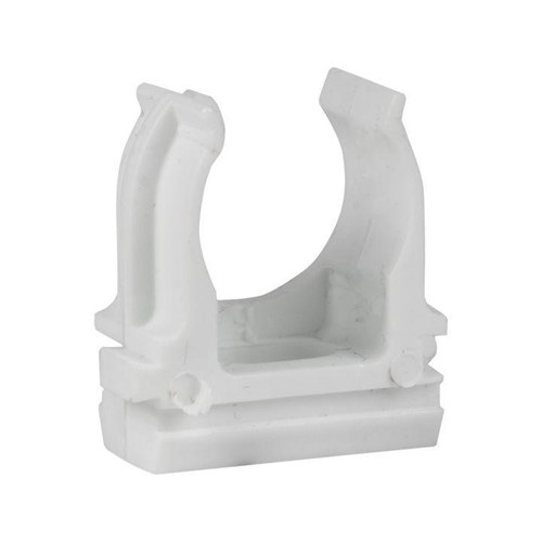 Держатель для труб (клипса) d16мм бел. (уп.10шт) Plast EKF derj-z-16-white 1483937 - фото 16672781