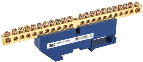 Шина нулевая на DIN-изоляторе ШНИ-6х9-22-Д-С IEK YNN10-69-22D-K07 1037449 - фото 16672792