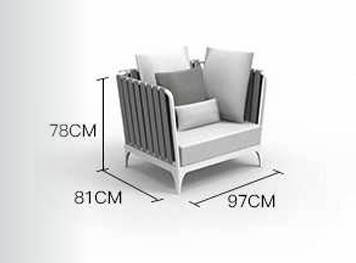 Скандинавское минималистичное уличное кресло ComfortA CMF0001189 - фото 16673401