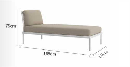 Современный минималистичный уличный шезлонг ComfortA CMF0001193 - фото 16673414