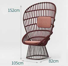 Минималистичный арт-стул для улицы ComfortA CMF0001262 - фото 16673634