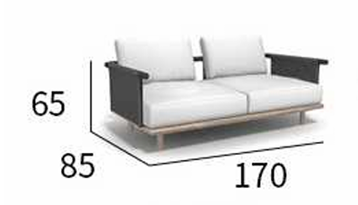 Стильный минималистичный уличный диван ComfortA CMF0001279 - фото 16673693