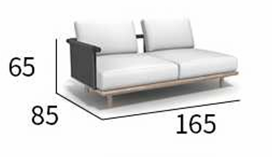 Стильный минималистичный уличный диван ComfortA CMF0001280 - фото 16673710