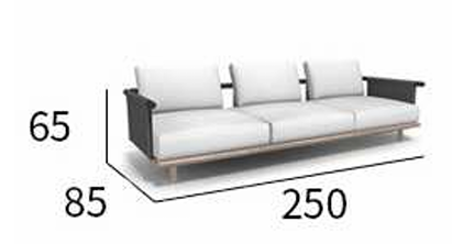Стильный минималистичный уличный диван ComfortA CMF0001282 - фото 16673712