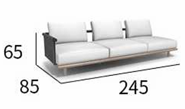 Стильный минималистичный уличный диван ComfortA CMF0001283 - фото 16673713