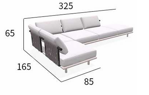Стильный минималистичный уличный диван ComfortA CMF0001287 - фото 16673717