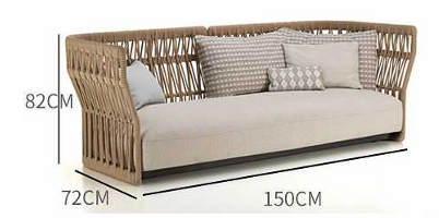 Скандинавский минималистичный уличный диван ComfortA CMF0001295 - фото 16673742