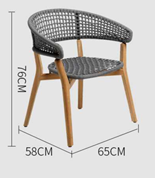 Скандинавский уличный стул в стиле лёгкой роскоши ComfortA CMF0001298 - фото 16673754