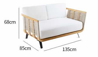 Современный минималистичный уличный диван ComfortA CMF0001300 - фото 16673759