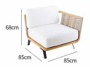 Современное минималистичное уличное кресло ComfortA CMF0001302 - фото 16673767