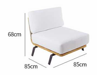 Современное минималистичное уличное кресло ComfortA CMF0001303 - фото 16673768