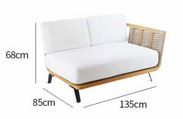 Современный минималистичный уличный диван ComfortA CMF0001304 - фото 16673771