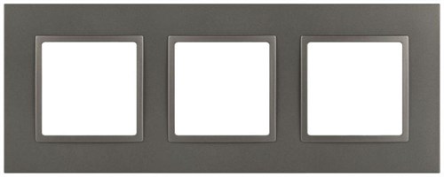 Рамка для розеток и выключателей ЭРА Elegance 14-5013-16 Classic на 3 поста титан Эра Б0065827 1952959 - фото 16673918