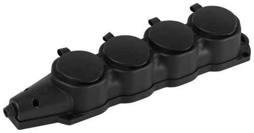 Колодка ЭРА KX-4e-B-IP44 каучуковая с заземлением 4 розетки 16A IP44 черн. Эра Б0068394 1952926 - фото 16674129