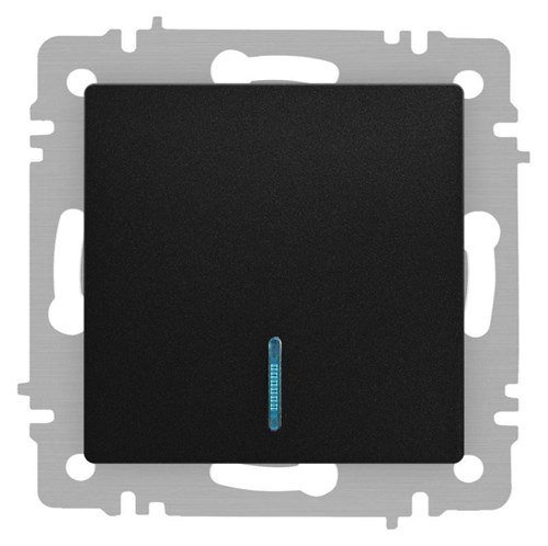 Выключатель Accent 6-102-05 с подсветкой 10А-250В IP20 СУ AL/CU антрацит Intro Б0063475 1931313 - фото 16674146
