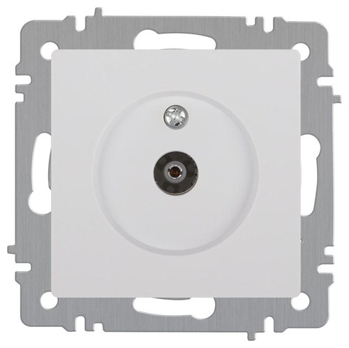 Розетка Intro Accent 6-301-01 TV одиночная IP20 СУ бел. Intro Б0063601 1913956 - фото 16674153