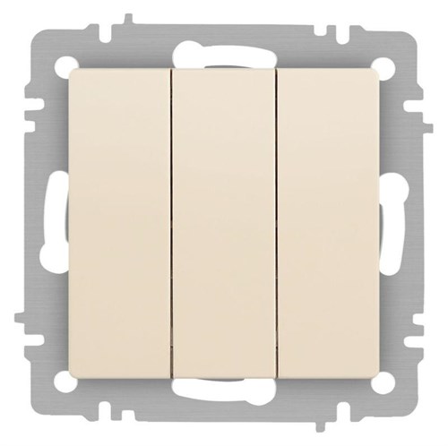 Выключатель Accent 6-106-02 тройной 10А-250В IP20 СУ AL/CU сл.кость Intro Б0063534 1931343 - фото 16674216