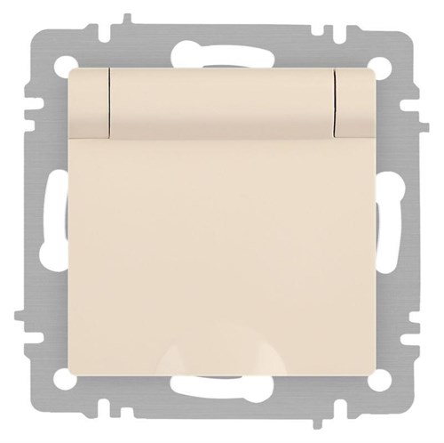 Розетка Accent 6-203-02 2P+E Schuko с крышкой 16А-250В IP20 СУ сл.кость Intro Б0063716 1931471 - фото 16674296