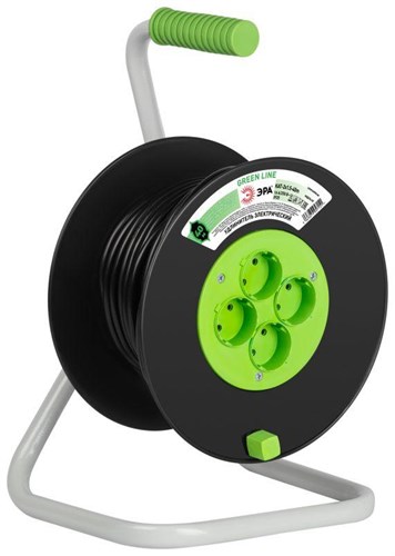 Удлинитель на пластик. катушке 4х40м без заземл. KAT-2x1.5-40m Greenline ПВС 2х1.5 Эра Б0065088 1871712 - фото 16674319