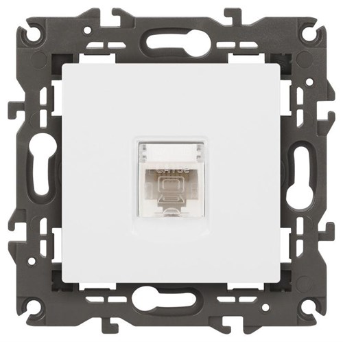 Розетка компьютерная 1-м Elegance 14-3107-01 RJ45 IP20 механизм бел. Эра Б0034302 1231967 - фото 16674349