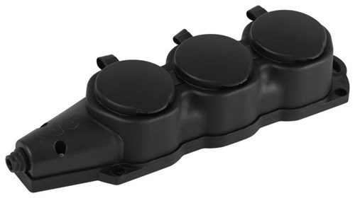 Колодка ЭРА KX-3e-B-IP44 каучуковая с заземлением 3 розетки 16A IP44 черн. Эра Б0068453 1952924 - фото 16674437