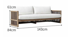 Современный минималистичный уличный диван ComfortA CMF0001325 - фото 16676251