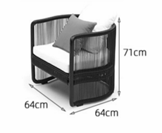Скандинавский минималистичный уличный стул ComfortA CMF0001400 - фото 16676591