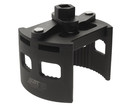 JTC-4304 - Съемник фильтров масляных 1/2" 24мм (d= 104~150) 2-х позиционный JTC - Съемник 
Особая рифленая конструкция способствует крепкому захвату масляного фильтра.
Универсальный дизайн для масляных фильтров различных типов.
Специальная пружина в ко JTC-4304 - фото 16677920