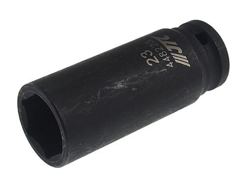 JTC-448223 - Головка торцевая 1/2" 23мм ударная глубокая L=82мм JTC - 
Изготовлена из высококачественной хром-молибденовой стали.
6 граней, метрический размер.
Общая длина: 82 мм.
Ширина: 33 мм. JTC-448223 - фото 16678437