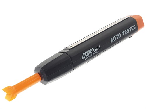 JTC-6934 - Тестер цепи с диодной индикацией JTC - 
Двухцветный светодиод и двухтональный зуммер могут различать напряжение положительной и отрицательной полярности.
Не требуется заземляющий провод или зажим.
Аксессуар для иглы с V-образной канавкой делает JTC-6934 - фото 16680520