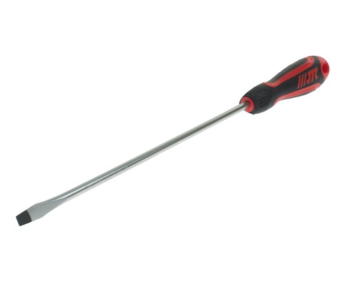 JTC-7633 - Отвертка шлицевая SL 6.5х200мм усиленная (сталь Cr-Mo) JTC - 
Материал: 8NCM8660.
Стержень отвертки стальной. Покрыт сатин-хромом, жало оксидировано.
Рукоятка имеет треугольную форму. Изготовлена из двухкомпонентного материала (РР + TPV). Об JTC-7633 - фото 16681995
