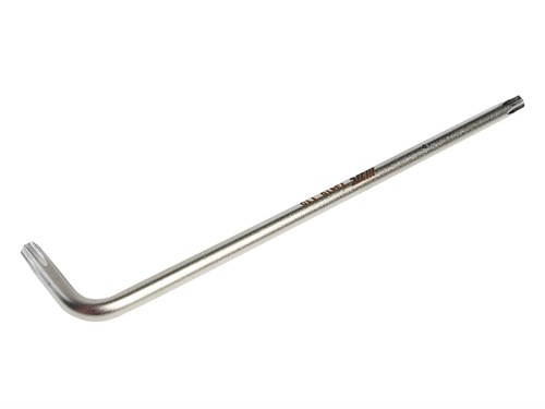 JTC-73415 - Ключ TORX Г-образный T15H удлиненный L=100мм JTC - 
Материал: SNCM8660.
Удлиненная сторона имеет отверстие.
Размер: Т15(H).
Длина: 100 мм.
Ширина: 16 мм.
Количество шт. в упаковке: 20. JTC-73415 - фото 16682565