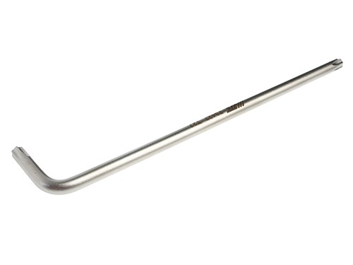 JTC-73427 - Ключ TORX Г-образный T27H удлиненный L=140мм JTC - 
Материал: SNCM8660.
Удлиненная сторона имеет отверстие.
Размер: Т27(H).
Длина: 140 мм.
Ширина: 25 мм.
Количество шт. в упаковке: 20. JTC-73427 - фото 16682639