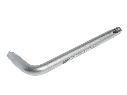 JTC-71930 - Ключ TORX Г-образный TS30H 5-гранный L=70мм JTC - 
Материал: S2.
Размер: TS30H.
Длина: 70 мм.
Ширина: 24 мм.
Количество шт. в упаковке: 10. JTC-71930 - фото 16682683