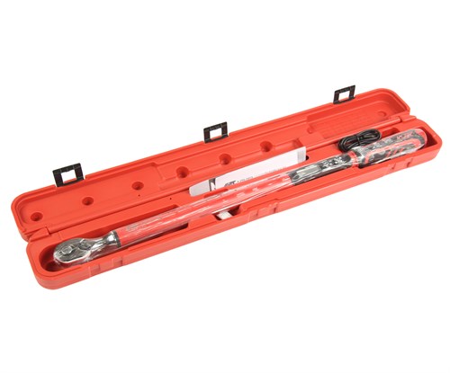 JTC-1573 - Ключ динамометрический 1/2" 17-340Нм JTC - Ключ динамометрический с цифровой индикацией
Характеристики:

Посадочный квадрат: &frac12;&Prime;
Момент затяжки: 17..340Нм
Длина: 660мм
Зубцов: 72шт
LCD дисплей
Звуковое оповещение
Память: 30 настроек JTC-1573 - фото 16683126