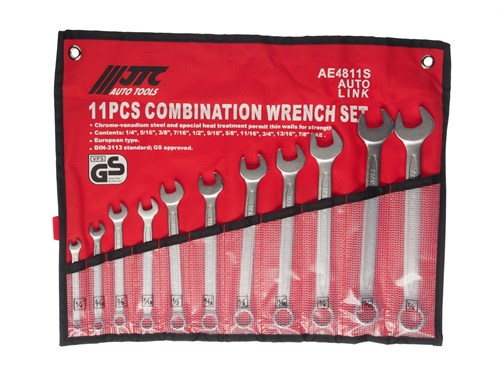 JTC-AE4811S - Набор ключей комбинированных 1/4”-7/8” 11 предметов в планшете JTC - 
Прозрачные кармашки, усиленные хлопковыми нитями не дают растрескиваться материалу на морозе.
Используется при температуре до -40&deg;С.
Комплектация: 1/4", 5/16", 3/8" JTC-AE4811S - фото 16683618