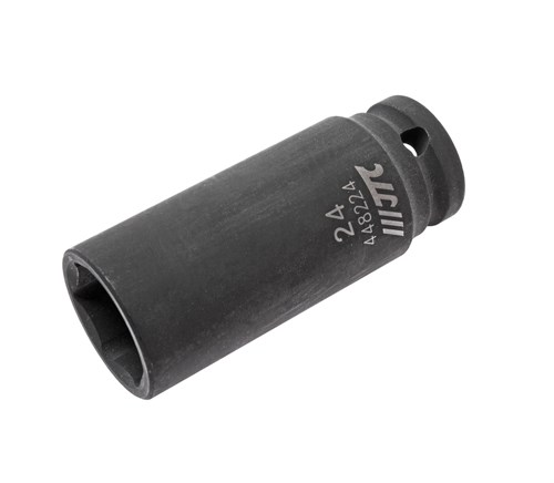 JTC-448224 - Головка торцевая 1/2" 24мм ударная глубокая L=82мм JTC - 
  6 граней, метрический размер. 
  Изготовлена из высококачественной хром-молибденовой стали. 
  Размер: 1/2&quot;х24 мм.
  Общая длина: 82 мм. 
  Количество в оптовой упаковке: 1 JTC-448224 - фото 16684015