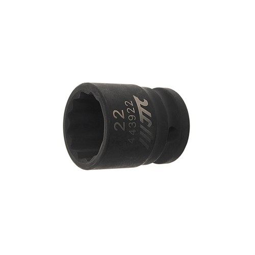 JTC-443922 - Головка торцевая 1/2" 22мм 12-ти гранная ударная L=38мм JTC - 
12 граней, метрический размер.
Общая длина: 38 мм.
Размер: 1/2" Dr.х22 мм.
Изготовлена из высококачественной хром-молибденовой стали. JTC-443922 - фото 16684030