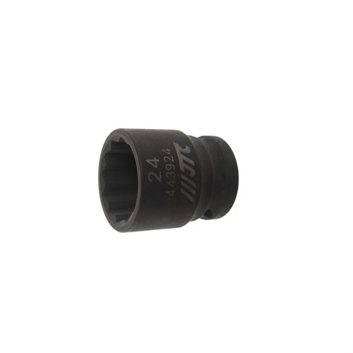 JTC-443924 - Головка торцевая 1/2" 24мм 12-ти гранная ударная L=38мм JTC - 
12 граней, метрический размер.
Общая длина: 38 мм.
Размер: 1/2" Dr.х24 мм.
Изготовлена из высококачественной хром-молибденовой стали. JTC-443924 - фото 16684060