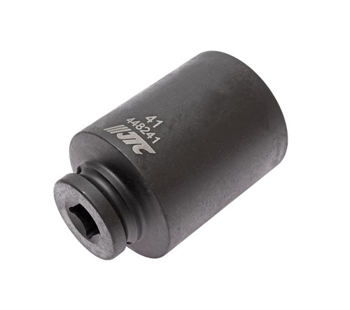 JTC-448241 - Головка торцевая 1/2" 41мм ударная глубокая L=82мм JTC - 
  6 граней, метрический размер. 
  Изготовлена из высококачественной хром-молибденовой стали. 
  Размер: 1/2&quot;х41 мм.
  Общая длина: 82 мм. 
  Количество в оптовой упаковке: 2 JTC-448241 - фото 16684130