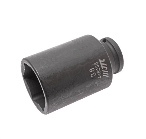 JTC-448238 - Головка торцевая 1/2" 38мм ударная глубокая L=82мм JTC - 
  6 граней, метрический размер. 
  Изготовлена из высококачественной хром-молибденовой стали. 
  Размер: 1/2&quot;х38 мм.
  Общая длина: 82 мм. 
  Количество в оптовой упаковке: 2 JTC-448238 - фото 16684174