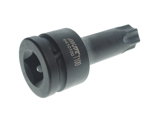 JTC-6410100 - Головка торцевая 3/4" TORX T100 ударная JTC - 
Материал: SNCM 8660.
3/4" DR.
Длина: 100 мм.
Размер: T100. JTC-6410100 - фото 16684634