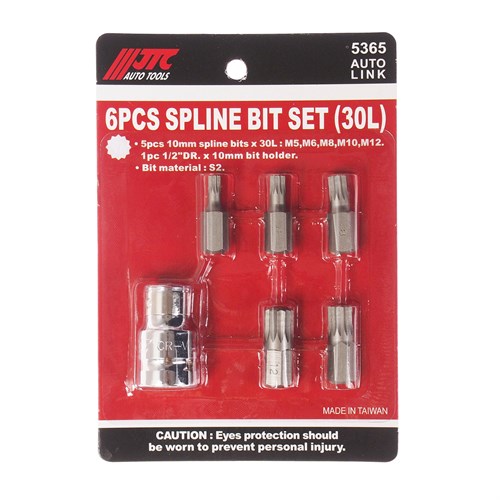 JTC-5365 - Набор бит 1/2" SPLINE с держателем М5-12 6 предметов JTC - 
В комплекте: М5, М6, М8, М10, М12.
Материал: S2.
Размер: 30 мм JTC-5365 - фото 16684764