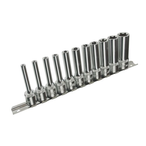 JTC-H311E - Набор головок торцевых 3/8" TORX Е4-Е18 глубоких 11 предметов JTC - 
Присоединительный квадрат 3/В.
Комплектация: 3/B"DR, Е4, Е5, Е6, Е7, ЕВ, Е10, Е11, Е12, Е14, Е16, Е1В.
Длина головки: 63 мм. JTC-H311E - фото 16684919