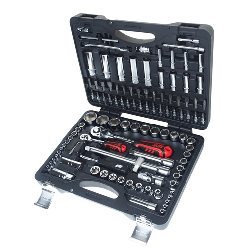 JTC-H110B-B72 - Набор головок торцевых и бит 1/4",1/2" 6-гранных 110 предметов в кейсе JTC - В комплекте: 

 Комплектация 1/4&rdquo; 
 
   
    Головка торцевая: 4, 5, 5.5, 6, 7, 8, 9, 10, 11, 12, 13, 14 мм.
    Головка торцевая длинная: 6, 7, 8, 9, JTC-H110B-B72 - фото 16684981