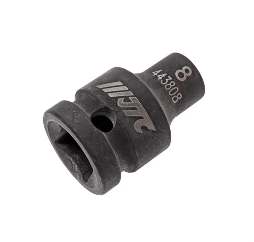 JTC-443808 - Головка торцевая 1/2" 08мм ударная L=38мм JTC - 
  6 граней, метрический размер. 
  Изготовлена из высококачественной хром-молибденовой стали. 
  Размер: 1/2&quot;х8 мм.
  Общая длина: 38 мм. 
  Количество в оптовой упаковке: 10 шт. и 20 JTC-443808 - фото 16685746
